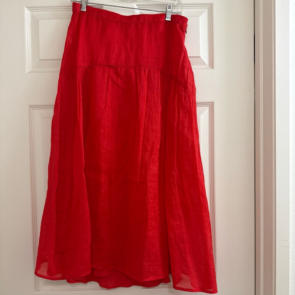 Maryam nassir zadeh j crew ramie Midi Skirt - Picture 2 of 5